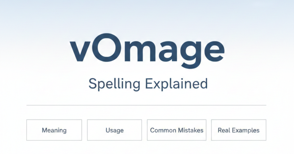 Omage Spelling Explained: Meaning, Usage, Common Mistakes & Real Examples