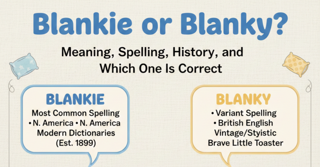 Blankie or Blanky? Meaning, Spelling, History, and Which One Is Correct