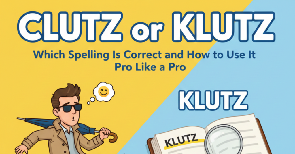 Clutz or Klutz: Which Spelling Is Correct and How to Use It Like a Pro