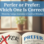 Perfer or Prefer: Which One Is Correct? Meaning, Usage, Examples & Common Mistakes