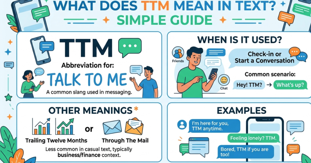 What Does TTM Mean in Text? Simple Guide