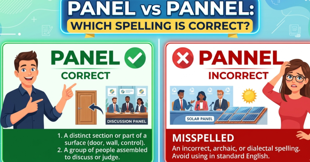 Panel vs Pannel: Which Spelling Is Correct?
