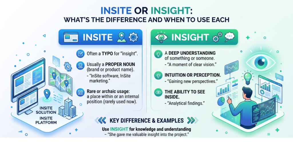 Insite or Insight: What’s the Difference and When to Use Each
