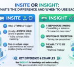 Insite or Insight: What’s the Difference and When to Use Each