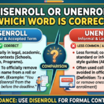 Disenroll or Unenroll: Which Word Is Correct?
