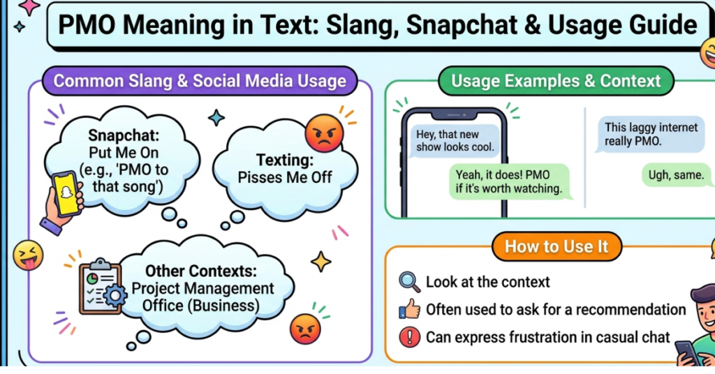 PMO Meaning in Text: Slang, Snapchat & Usage Guide