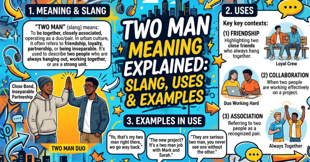 Two Man Meaning Explained: Slang, Uses & Examples