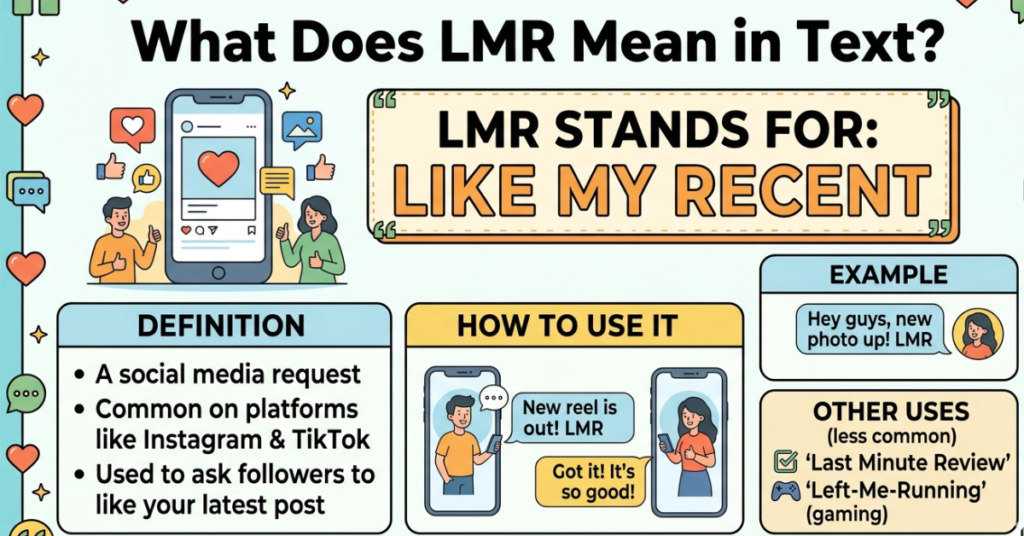 What Does LMR Mean in Text? Simple Guide