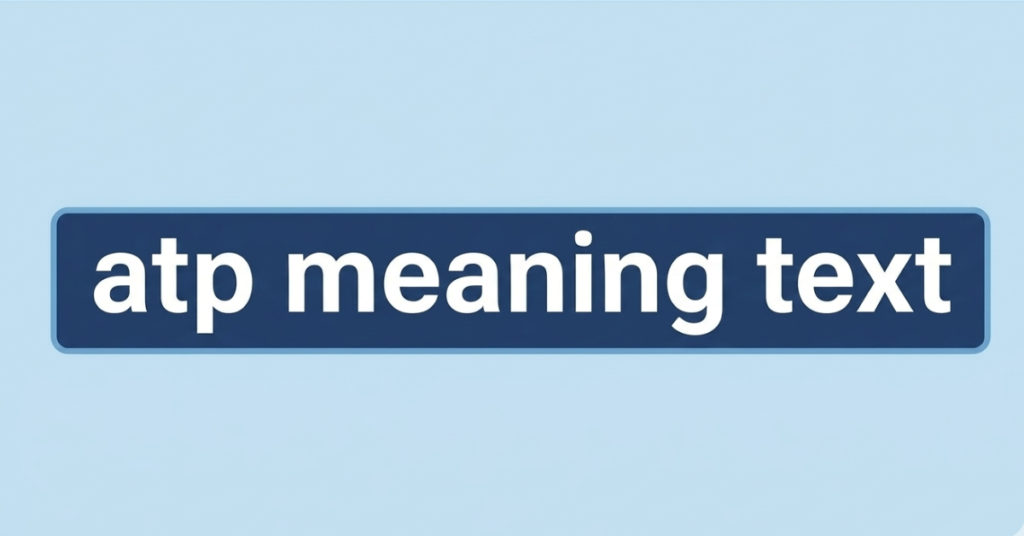 ATP Meaning in Text: What Does ATP Mean in Messages?