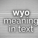 WYO Meaning in Text: What Does WYO Mean?