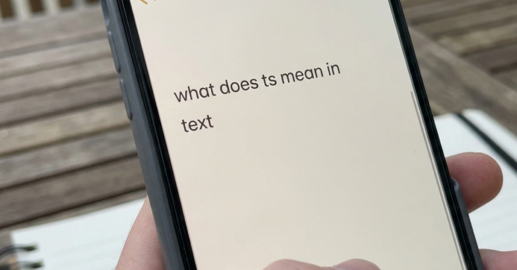 What Does TS Mean in Text? Slang and Messaging Explained