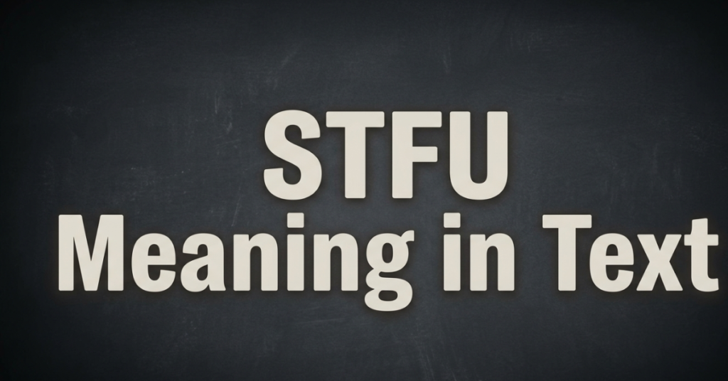 STFU Meaning in Text: What Does STFU Mean?