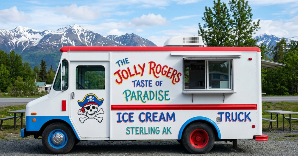 The Jolly Rogers Taste of Paradise Ice Cream Truck Sterling AK