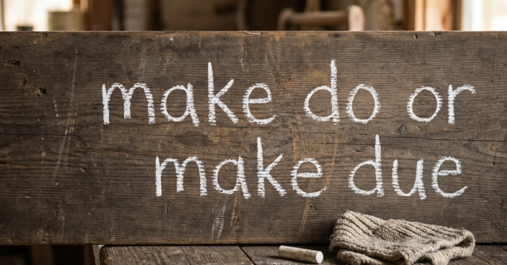 Make Do or Make Due: What’s the Correct Phrase?